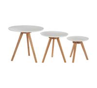 Premier Housewares Set of 3 side Tables with Tapered Legs