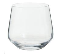 Orsina Sleek Set Of 4 Lead Free Crystal Tumblers, Modern Design Small Tumblers For Kitchen, Versatile Tumblers in Clear Orsina Clear