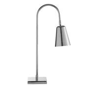 Orsina Sleek Silver Table Lamp, Slim Modern Desk Light For Home Office, Functional And Stylish Lighting Accent