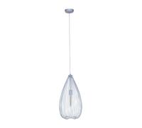 Interiors by PH Lavis Teardrop Silver Pendant Light, Silver