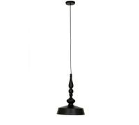 Orsina Small Black & Gold Pendant Light, Saucer Ceiling Light With Adjustable Drop, Decorative Ceiling Fixture