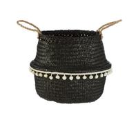 Premier Housewares Small Seagrass Basket Black, Black