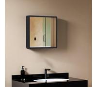 Premier Housewares Small Wall Mirror - Black/Gold, Black
