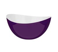 Orsina Small Green & White Salad Bowl, Durable Plastic Serving Bowl For Snacks, Mixing Bowl For Everyday Use in Purple Orsina Purple