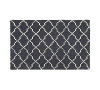 Orsina Small Hand Woven Rug, Versatile Runner, Diamond Pattern Door Mat, Bathroom Rug, Runner For Outdoor Spaces in Grey | Size: Medium Orsina Grey Medium