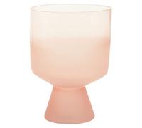 Orsina Small Matte Pink Ombre Glass Vase, Modern Two-Tonal Decorative Vase, Chic Flower Vase For Contemporary Homes
