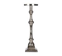 Premier Housewares Kensington Townhouse Small Candle Holder, Silver