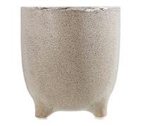 Orsina Small Planter, Stoneware Plant Pot With Subtle Speckled Finish, Modern Indoor/outdoor Raised Planter For Home