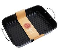 Orsina Small Rectangular Roasting Pan With Wire Rack, Non Stick Roast Baking Pan, Durable Metal Roasting Pan