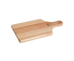 Orsina Small Rubberwood Paddle Chopping Board, Cutting Board For Kitchen, Stylish Natural Wood Chopping Board