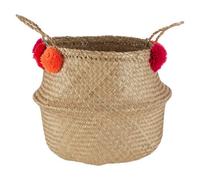 Orsina Small Seagrass Pom Pom Basket