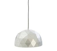 Orsina Small Silver Dome Pendant Light, Geometric Metallic Pendant With Gold Interior, Modern Ceiling Light