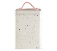 Orsina Small Storage Canister, Charming Ceramic Jar With Heart Motif & Airtight Lid, Ideal For Tea, Coffee in White Orsina White