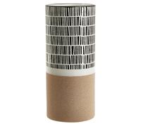 Orsina Small Striped Vase, Ceramic Vase For Indoor Plants, Elevate Home With Small Floral Vase For Living Room