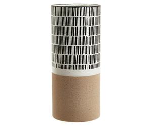 Orsina Small Striped Vase, Ceramic Vase For Indoor Plants, Elevate Home With Small Floral Vase For Living Room