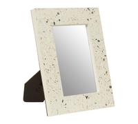 Orsina Small Terrazzo Photo Frame, Compact 4x6 Design With Multicoloured Stone Pattern, Freestanding Display in Grey Orsina Grey