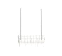 Orsina Smart Design Gold Finish Over The Door Hanger, Versatile Storage Over Door Hooks, Sturdy Hanging Hooks in White Orsina White