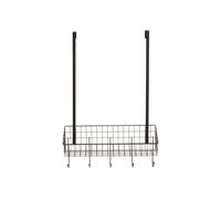 Orsina Smart Design Gold Finish Over The Door Hanger, Versatile Storage Over Door Hooks, Sturdy Hanging Hooks in Black Orsina Black