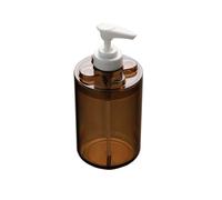 Premier Houseware Brown and White Plastic Lotion Dispenser Hand Soap / Pump Bottle Dispenser Shampoo / Oil Dispenser Bottles 7 x 18 x 7