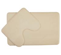 Premier Housewares Soak Bath Mat Set - White, Grey