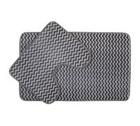 Orsina Soak Bath Mat Set in Dark Grey Orsina Dark Grey