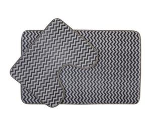 Orsina Soak Chevron Bath Mat Set