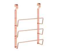 Premier Housewares 507219 Sorello Hanging Pan Lid Rack, Iron, Rose Gold, 7 x 24 x 36 cm