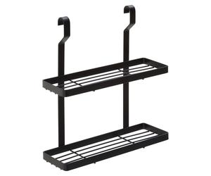Orsina Sorello Two Tier Matt Black Hanging Storage Shelf Unit Orsina Black