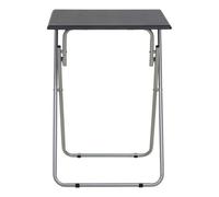 Orsina Space Saving Folding Table With Sand Black Top, Stylish Side Tables For Living Room, Durable Coffee Table