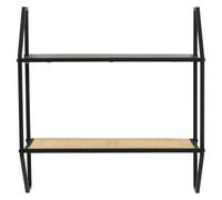 Orsina Space Saving Two Tier Wall Shelf, Open And Functional Storage Space Of Narrow Shelving Unit For Small Spaces