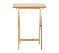 Orsina Space Saving Veneer Top Snack Table With White Top, Stylish Side Tables For Living Room, Coffee Table