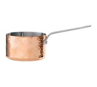 Orsina Spacious 10cm Copper Milk Pan, Mini Stainless Steel Milk Saucepan, Hammered Finish Milk Pot For Daily Use in Gold Orsina Gold