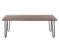 Orsina Spacious Borough Coffee Table, Sleek Hairpin Legs Display Table, Wooden Top Decorative Table For Living Room in Natural Orsina Natural
