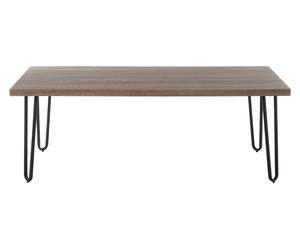 Orsina Spacious Borough Coffee Table, Sleek Hairpin Legs Display Table, Wooden Top Decorative Table For Living Room in Natural Orsina Natural