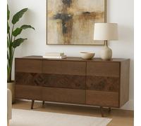 Orsina Spacious Brown Sideboard, Quality Crafted Sideboard For Livingroom, Versatile Design Mid Century Sideboard