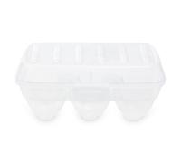 Orsina Spacious Six Egg Box, Practical Egg Storage Tray, Durable Egg Keeping Tray, High Quality Plastic Egg Tray in Clear Orsina Clear