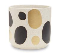 Orsina Speckled Ceramic Planter, Modern Small Garden Pot for Home Decor, Ceramic Pots for Indoor Plants in White Orsina White