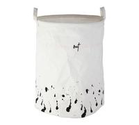 Premier Laundry Basket, Black Speckled Fabric