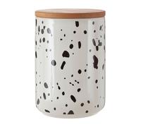 Orsina Speckled Large Storage Canister in White Orsina White