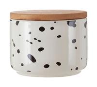 Orsina Speckled Small Storage Canister in White Orsina White