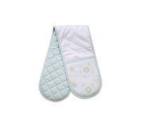 Orsina Spiral Double Oven Glove, Quilted Heat-Resistant Design With Elegant Paisley Print, Offers Safe Handling