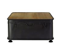 Orsina Square Coffee Table With Storage, Square Wood Coffee Table, Coffee Table Trunk, Industrial Coffee Table