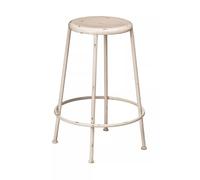 Orsina Stable Constructed Cream Metal Stool, Industrial Style Bar Stool For Breakfast, Robust Breakfast Stool Orsina Cream