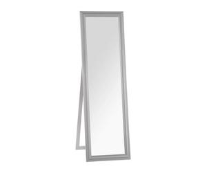Orsina Stable Design Grey Floor Standing Mirror, Bevelled Edges Bathroom Mirror, Full Length Large Tall Mirror