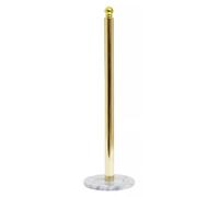 Orsina Stable Light Gold Large Toilet Roll Holder With Marble Base, Design Toilet Holder, Sturdy Roll Holder