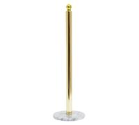 Orsina Stable Light Gold Large Toilet Roll Holder With Marble Base, Design Toilet Holder, Sturdy Roll Holder Orsina Gold