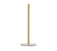 Orsina Stable Light Gold Small Toilet Roll Holder With Marble Base, Design Toilet Holder, Sturdy Roll Holder Orsina Gold