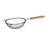 Premier Housewares Sieve with Wooden Handle, 16 cm - Stainless Steel