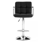 Orsina Starz Leather Effect Bar Chair in Black Orsina Black