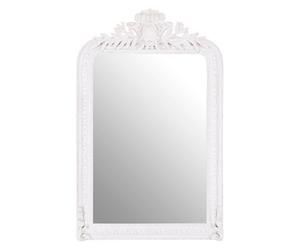 Orsina Stone Grey Wall Mirror For Modern Interiors, Vintage Style Wall Mirror, Luxurious Intricate Floral Mirror